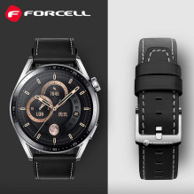 Strap to Samsung Galaxy Watch Forcell F-Design FS21 holes eco-friendly leather 20 mm black Strap to Samsung Galaxy Watch Forcell F-Design FS21 holes eco-friendly leather 20 mm black