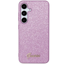 GUESS case for SAMSUNG S24 GUHCS24SHGGSHU (Glitter Script) purple
