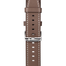 Dirželis „Samsung Galaxy Watch Forcell F-Design FS21“ su skylutėmis, ekologiška oda, 20 mm, rudas