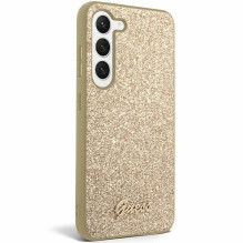 GUESS case for SAMSUNG S24 GUHCS24SHGGSHD (Glitter Script) gold GUESS case for SAMSUNG S24 GUHCS24SHGGSHD (Glitter Script) gold