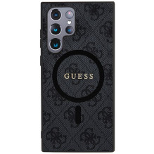 GUESS case for SAMSUNG S24 Ultra compatible with MagSafe GUHMS24LG4GFRK (4G Ring classic logo) black GUESS case for SAMSUNG S24 Ultra compatible with MagSafe GUHMS24LG4GFRK (4G Ring classic logo) black