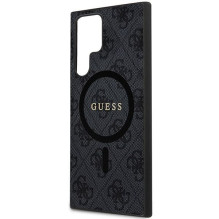 GUESS dėklas, skirtas SAMSUNG S24 Ultra, suderinamas su MagSafe GUHMS24LG4GFRK (klasikinis 4G Ring logotipas), juodas GUESS dėklas, skirtas SAMSUNG S24 Ultra, suderinamas su MagSafe GUHMS24LG4GFRK (klasikinis 4G Ring logotipas), juodas