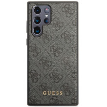 GUESS dėklas, skirtas SAMSUNG S24 Ultra GUHCS24LG4GFGR (klasikinis logotipas), juodas GUESS dėklas, skirtas SAMSUNG S24 Ultra GUHCS24LG4GFGR (klasikinis logotipas), juodas