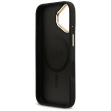 GUESS case for IPHONE 17 compatible with MagSafe GUHMP17SPG4SEMCK (PU W / 4G Stripe) black