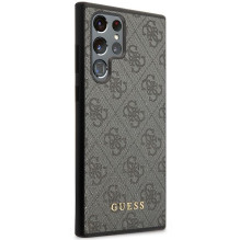 GUESS dėklas, skirtas SAMSUNG S24 Ultra GUHCS24LG4GFGR (klasikinis logotipas), juodas GUESS dėklas, skirtas SAMSUNG S24 Ultra GUHCS24LG4GFGR (klasikinis logotipas), juodas