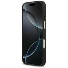 GUESS case for IPHONE 17 compatible with MagSafe GUHMP17SPG4SEMCK (PU W / 4G Stripe) black