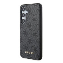 GUESS dėklas SAMSUNG A35 GUOHCSA35G4GFGR (PU 4G klasikinis metalinis logotipas) juodas