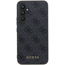 GUESS dėklas SAMSUNG A35 GUOHCSA35G4GFGR (PU 4G klasikinis metalinis logotipas) juodas