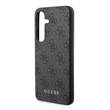 GUESS dėklas SAMSUNG A35 GUOHCSA35G4GFGR (PU 4G klasikinis metalinis logotipas) juodas