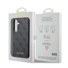 GUESS case for SAMSUNG A35 GUOHCSA35G4GFGR (PU 4G Classic Metal Logo) black