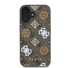 GUESS case for IPHONE 16 compatible with MagSafe GUHMP16SP4PWPW (PU Peony on 4G Background) brown GUESS case for IPHONE 16 compatible with MagSafe GUHMP16SP4PWPW (PU Peony on 4G Background) brown
