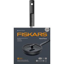 Frying pan with lid Fiskars, 24 cm, aluminium Frying pan with lid Fiskars, 24 cm, aluminium