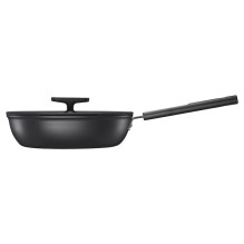 Frying pan with lid Fiskars, 24 cm, aluminium Frying pan with lid Fiskars, 24 cm, aluminium