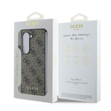 GUESS dėklas, skirtas SAMSUNG Z Fold 6 GUHCZFD6GF4GBR (HC PU 4G Charm), rudas