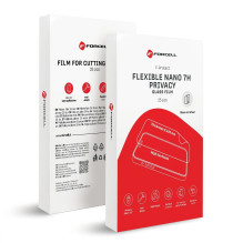 Hybrid nano glass film for cutting machine Forcell F-Protect Flexible NANO 7H PRIVACY 196 x 125 mm 25 pcs