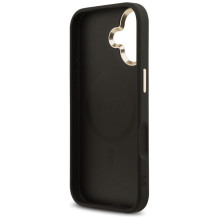 GUESS case for IPHONE 17 compatible with MagSafe GUHMP17SP4GTDGMK (4G PU W / Triangle Logo) gold black