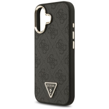GUESS case for IPHONE 17 compatible with MagSafe GUHMP17SP4GTDGMK (4G PU W / Triangle Logo) gold black