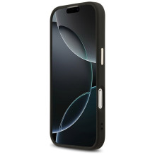 GUESS case for IPHONE 17 compatible with MagSafe GUHMP17SP4GTDGMK (4G PU W / Triangle Logo) gold black