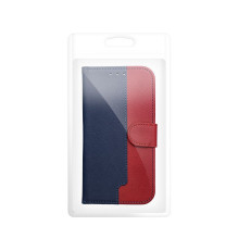 Flip case for iPhone 17 Split Book navy and red