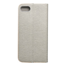Flip case for iPhone 7 / 8 / SE 2020 / SE 2022 Luna Book Gold silver