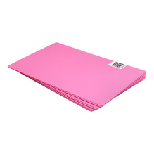 Plėvelė galiniam viršeliui 180 x 120 mm 10 vnt. - rožinė su brokatu