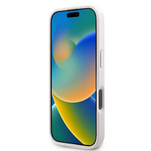 GUESS dėklas, skirtas IPHONE 16 Pro Max GUHCP16XP4TDPP (PU oda 4G trikampio formos, rožinis)