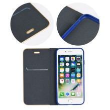Atverčiamas dėklas, skirtas „Samsung J5 2017 Luna Book“, auksinis, tamsiai mėlynas Atverčiamas dėklas, skirtas „Samsung J5 2017 Luna Book“, auksinis, tamsiai mėlynas