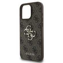 GUESS case for IPHONE 16 Pro GUHCP16L4GMGBR (4G PU Big Logo) brown