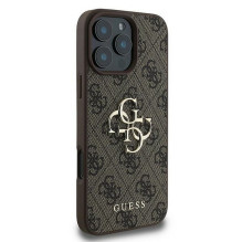GUESS case for IPHONE 16 Pro GUHCP16L4GMGBR (4G PU Big Logo) brown