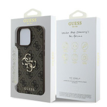 GUESS case for IPHONE 16 Pro GUHCP16L4GMGBR (4G PU Big Logo) brown