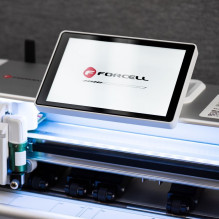 3rd gen. Intelligent film cutting machine Forcell with positioning tool white