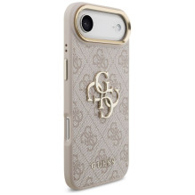 GUESS dėklas, skirtas IPHONE 17 Air GUHCP17M4GMGCPI (PU W / Big 4G Classic Logo) aukso-rožinis