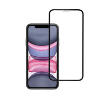 Tempered glass to iPhone XR / 11 (full glue) Blue Star 5D black Tempered glass to iPhone XR / 11 (full glue) Blue Star 5D black