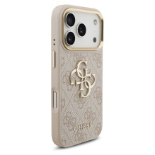 GUESS case for IPHONE 17 Pro GUHCP17L4GMGCPI (PU W / Big 4G Classic Logo) gold pink