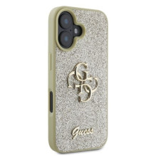 GUESS case for IPHONE 16 GUHCP16SHG4SGD (Fixed Glitter Big 4G) gold