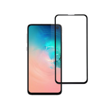 Grūdintas stiklas Samsung Galaxy S10e (pilnai klijuojamas / suderinamas su dėklu) Blue Star 5D juodas