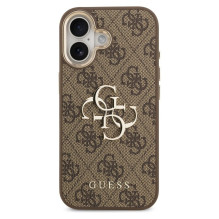 GUESS case for IPHONE 17 GUHCP17S4GMGCBR (PU W / Big 4G Classic Logo) gold brown