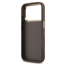 GUESS case for IPHONE 17 Pro GUHCP17L4GMGCBR (PU W / Big 4G Classic Logo) gold brown