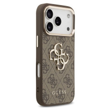 GUESS case for IPHONE 17 Pro GUHCP17L4GMGCBR (PU W / Big 4G Classic Logo) gold brown