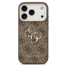 GUESS case for IPHONE 17 Pro GUHCP17L4GMGCBR (PU W / Big 4G Classic Logo) gold brown