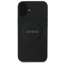 GUESS case for IPHONE 16 Plus compatible with MagSafe GUHMP16MPSAHMCK (PU Saffiano Classic Logo) black