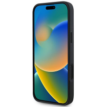 GUESS dėklas, skirtas IPHONE 16 Plus, suderinamas su MagSafe GUHMP16MPSAHMCK (PU Saffiano Classic logotipas), juodas