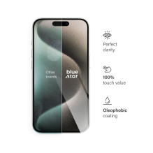 Tempered glass to iPhone 15 PRO Blue Star
