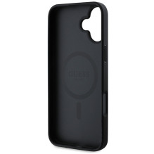 GUESS dėklas, skirtas IPHONE 16 Plus, suderinamas su MagSafe GUHMP16MPSAHMCK (PU Saffiano Classic logotipas), juodas
