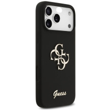 GUESS case for IPHONE 17 Pro Max GUHCP17XSC4GSMK (Silicone W / Big 4G Script) black