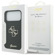 GUESS case for IPHONE 17 Pro Max GUHCP17XSC4GSMK (Silicone W / Big 4G Script) black