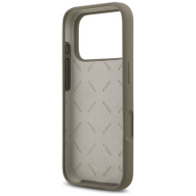 GUESS case for IPHONE 17 Pro GUHCP17LSC4GSMW (Silicone W / Big 4G Script) brown