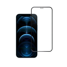 Tempered glass to iPhone 12 / 12 Pro (full glue) Blue Star 5D black