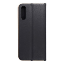 Flip case for Samsung A50 Luna Book Gold black