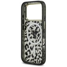 GUESS case for IPHONE 17 Pro compatible with MagSafe GUHMP17LHLEGTGLK (PC TPU W / Leopard Glitter) black GUESS case for IPHONE 17 Pro compatible with MagSafe GUHMP17LHLEGTGLK (PC TPU W / Leopard Glitter) black